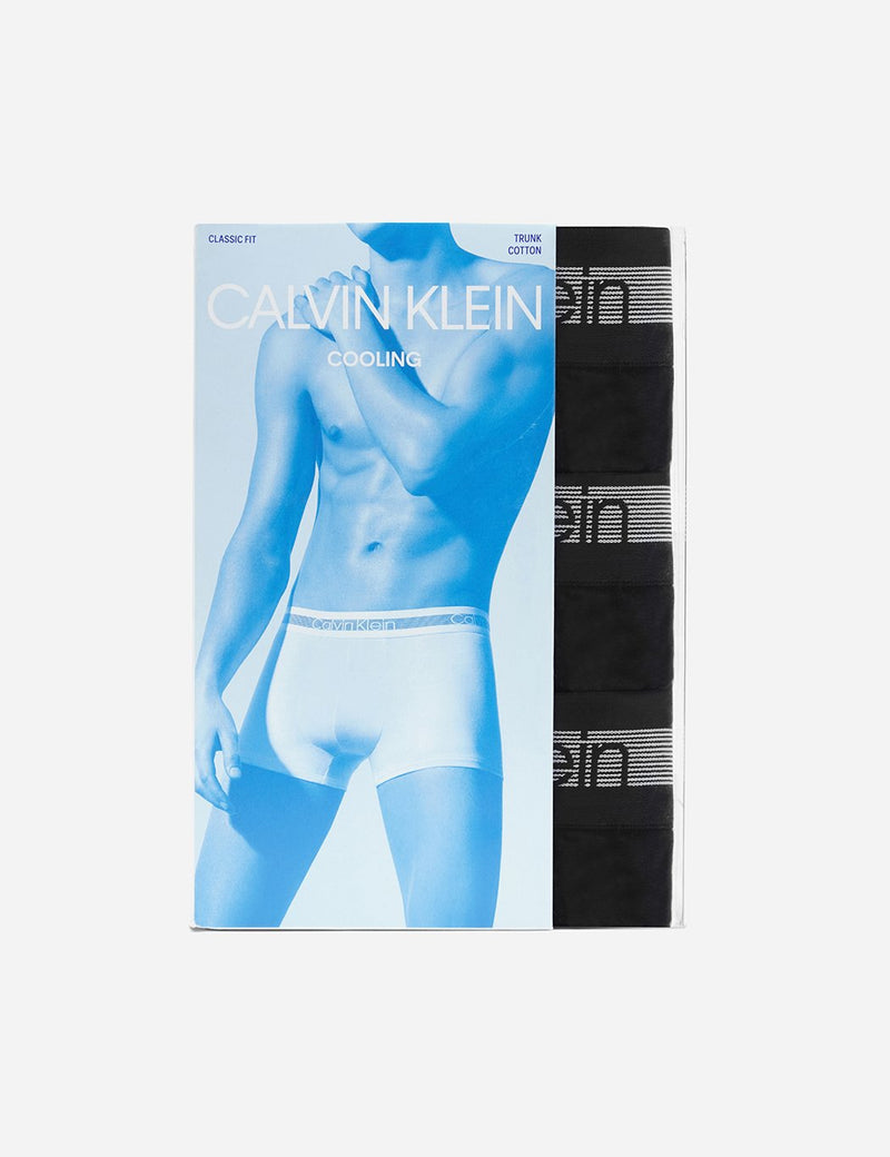 Calvin Klein Cooling 3 Pack Trunk - Black