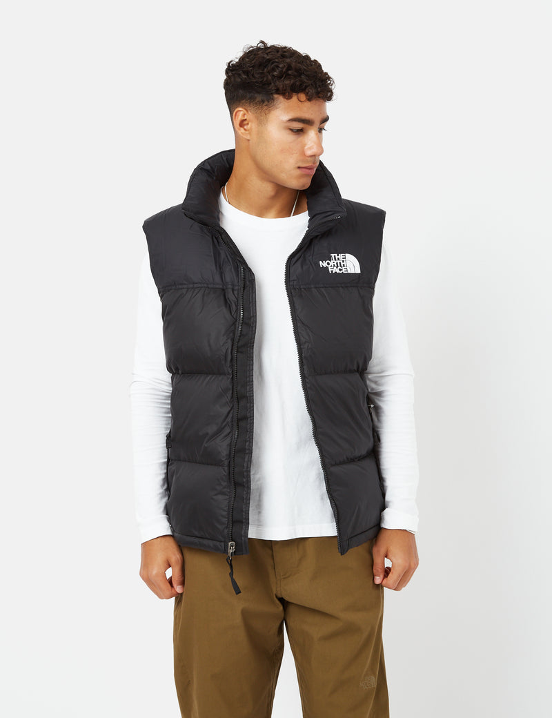 North Face 1996 Printed Retro Nuptse Vest - TNF Black