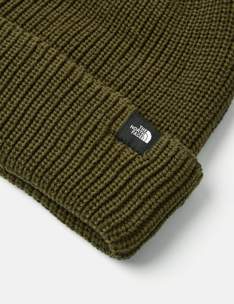 North Face TNF Fisherman Beanie - Military Olive Green