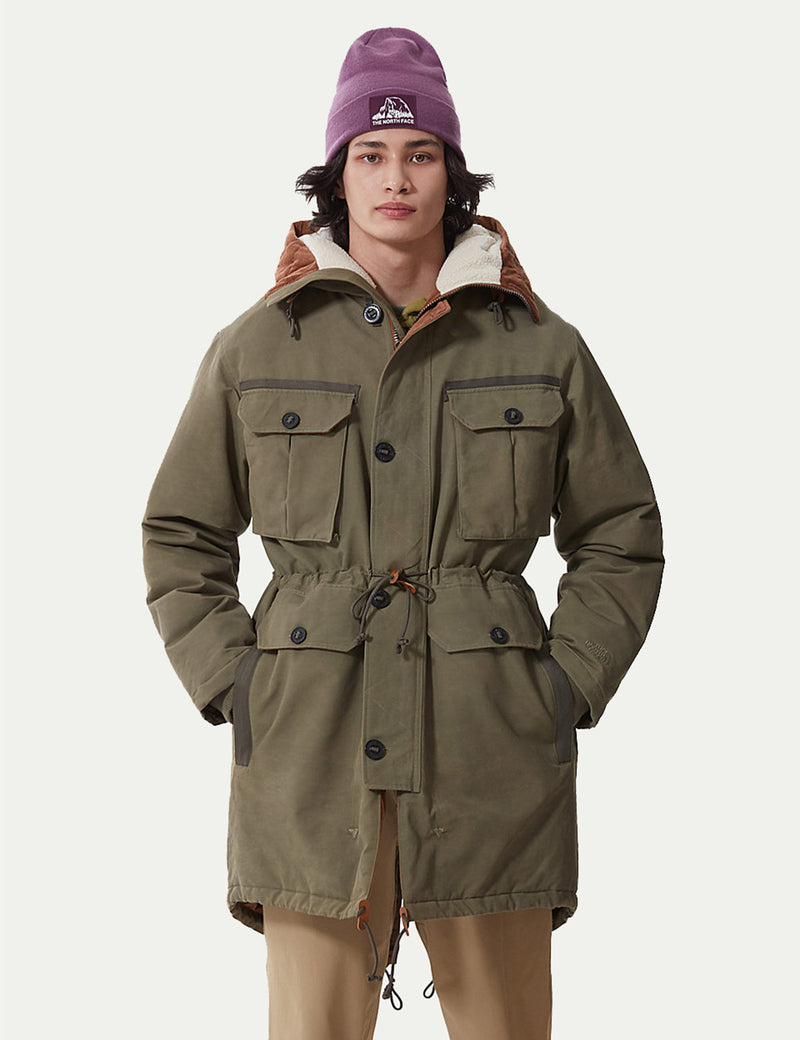 North Face M66 Fishtail Parka - Burnt Olive Green | URBAN EXCESS.