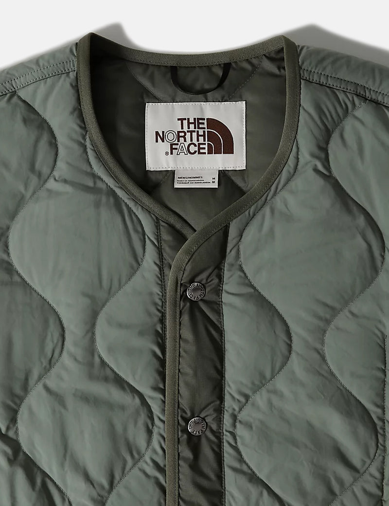 North Face M66 다운 재킷 - 월계관 그린/타임