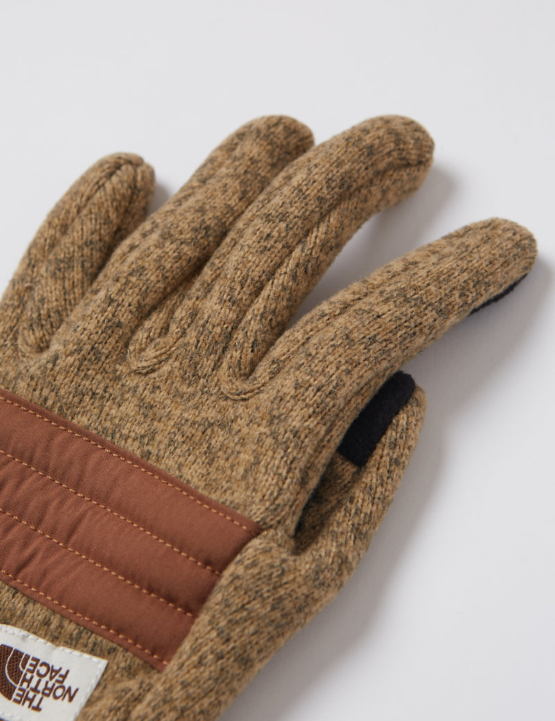 North Face Gordon Etip Gloves - Kelp Tan Heather/Pinecone Brown