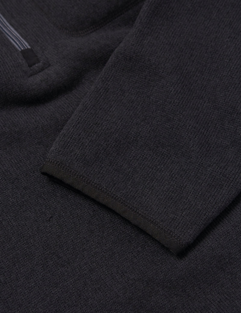 North Face Gordon Lyons 1/4 Zip Sweatshirt - TNF Black Heather