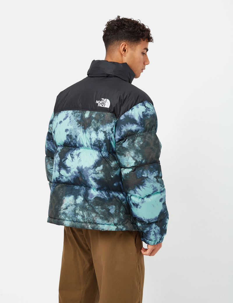 North Face 1996 Printed Retro Nuptse Jacket - Wasabi Ice Dye