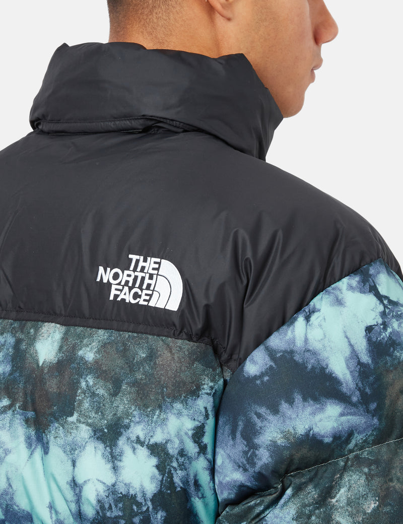 North Face 1996 프린트 레트로 눕체 재킷 - Wasabi Ice Dye