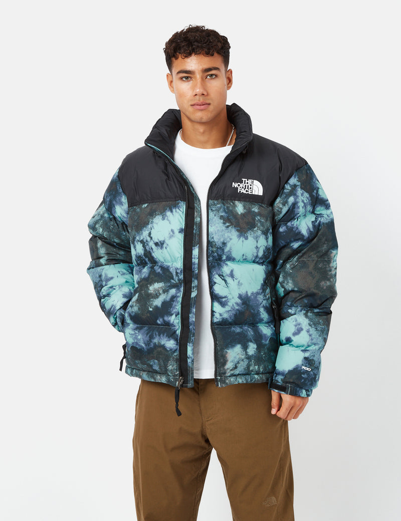 North Face 1996 Printed Retro Nuptse Jacket - Wasabi Ice Dye