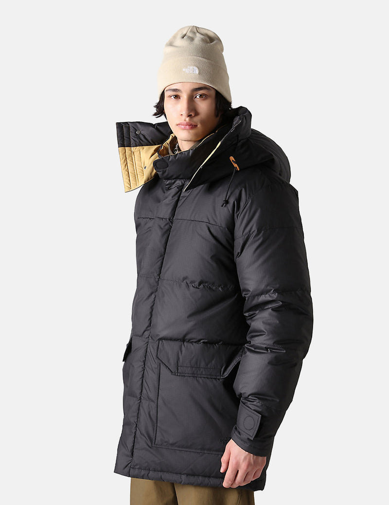 North Face 77 Brooks Range Parka Jacket - TNF Black/Antelope Tan