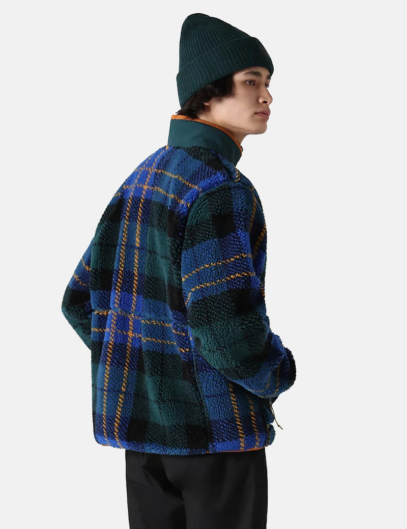 North Face Extreme Pile プルオーバー ジャケット (チェック柄) - Ponderosa Green