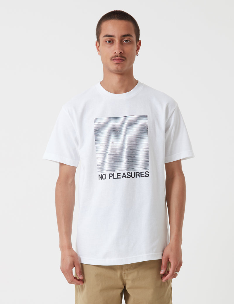 Stu Gazi No PleasureTシャツ-ホワイト