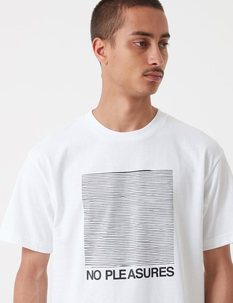 Stu Gazi No PleasureTシャツ-ホワイト
