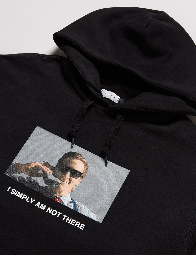 SCRT Not ThereHoodie-ブラック