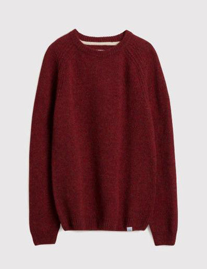 Norse Projects Birnir Shetland Jumper - Red Clay