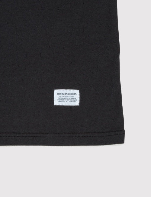 T-Shirt Norse Projects Niels Pocket Boucle - Noir