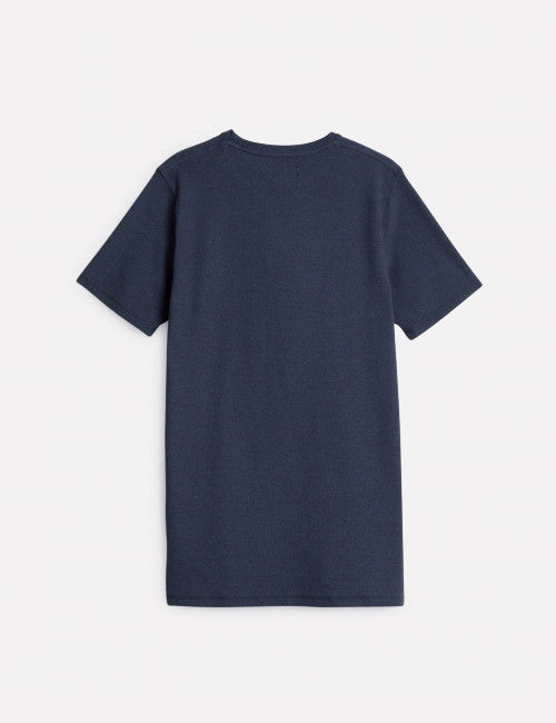 T-Shirt Norse Projects Niels Sport Waffle - Navy