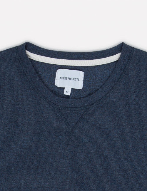 T-Shirt Norse Projects Niels Sport Waffle - Navy