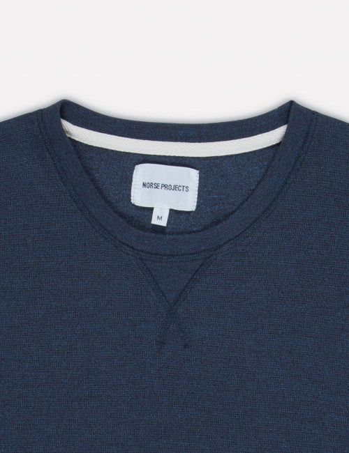 T-Shirt Norse Projects Niels Sport Waffle - Navy