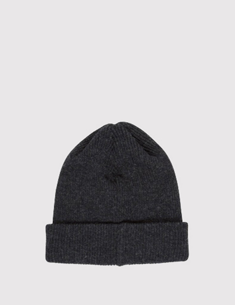 Norse Projects Beanie Hat Brushed (Wool) - Charcoal Grey