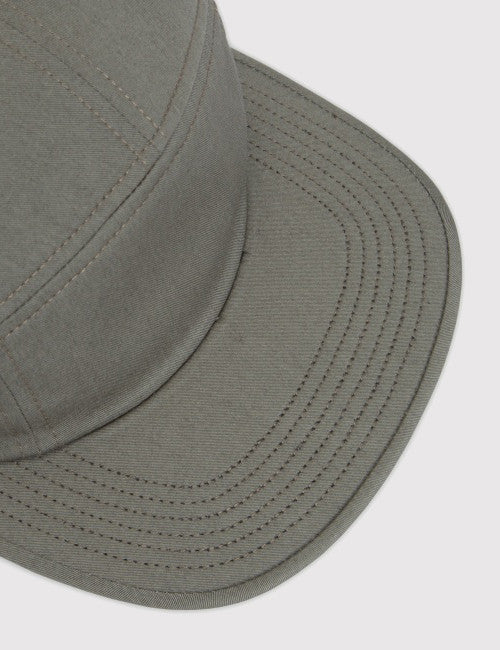 Norse Projects Cotton Gabardine 5-Panel Cap - Dried Olive