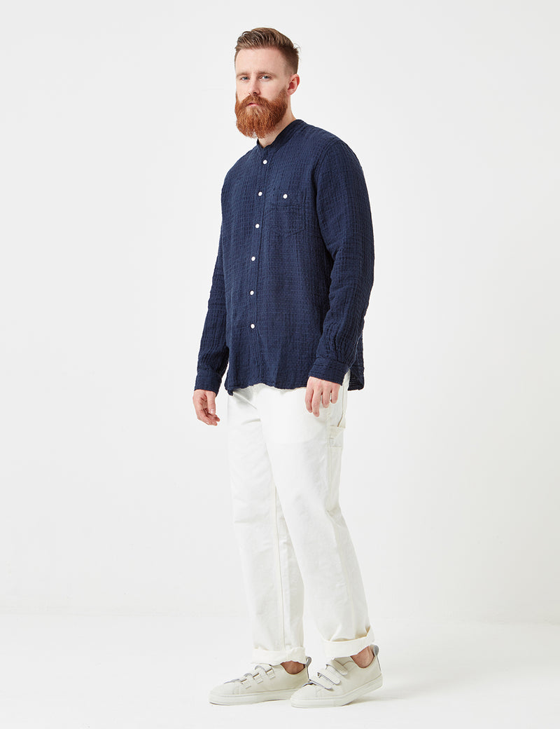 Human Scales Orvar Shirt - Navy Blue
