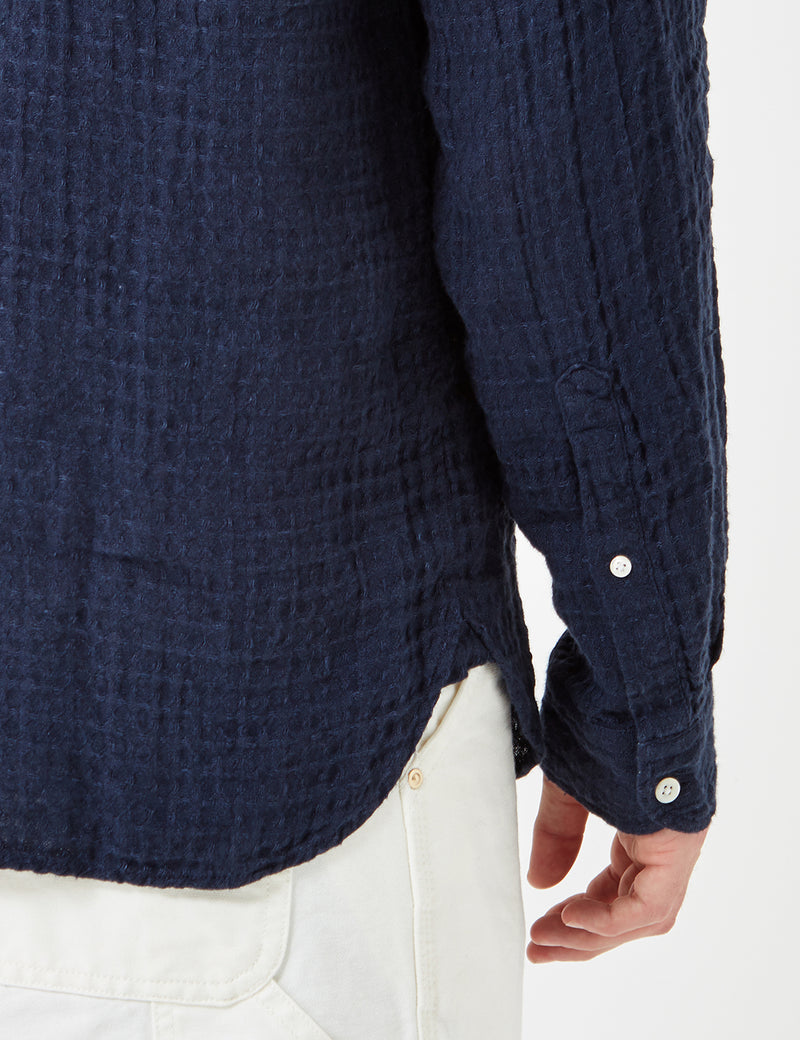 Human Scales Orvar Shirt - Navy Blue