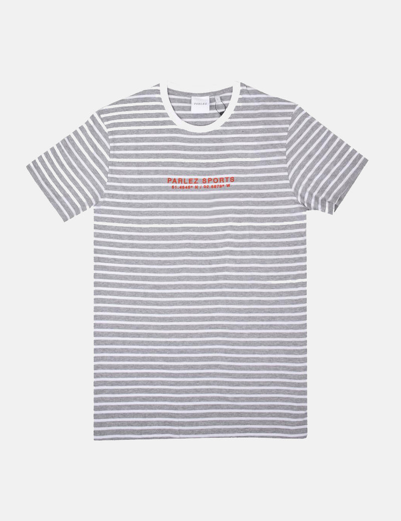 Parlez Bradley T-Shirt - Grey Heather Stripe