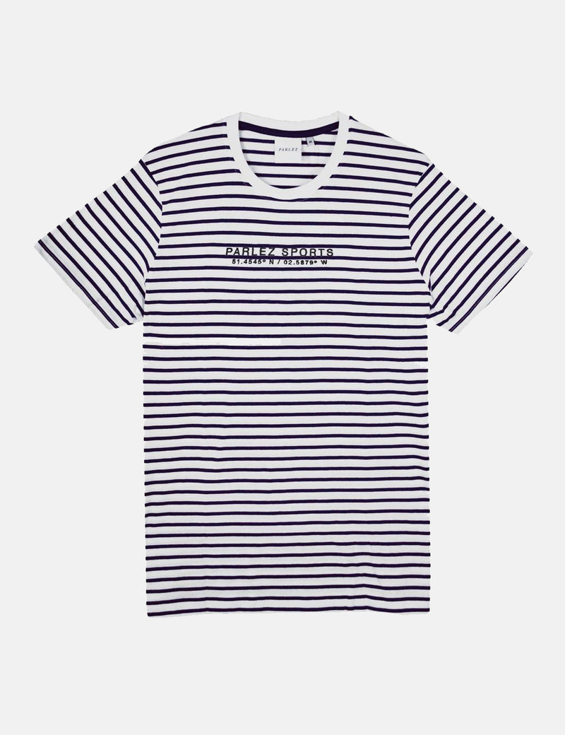 Parlez Bradley T-Shirt - Navy Stripe