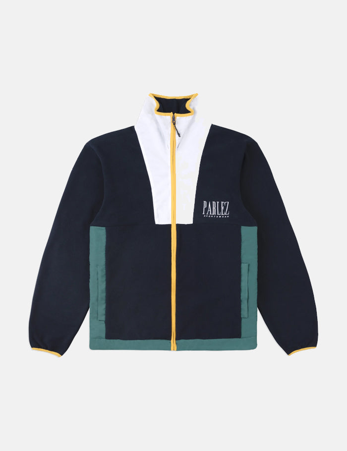 Parlez Yard Fleece Jacket - Navy Blue