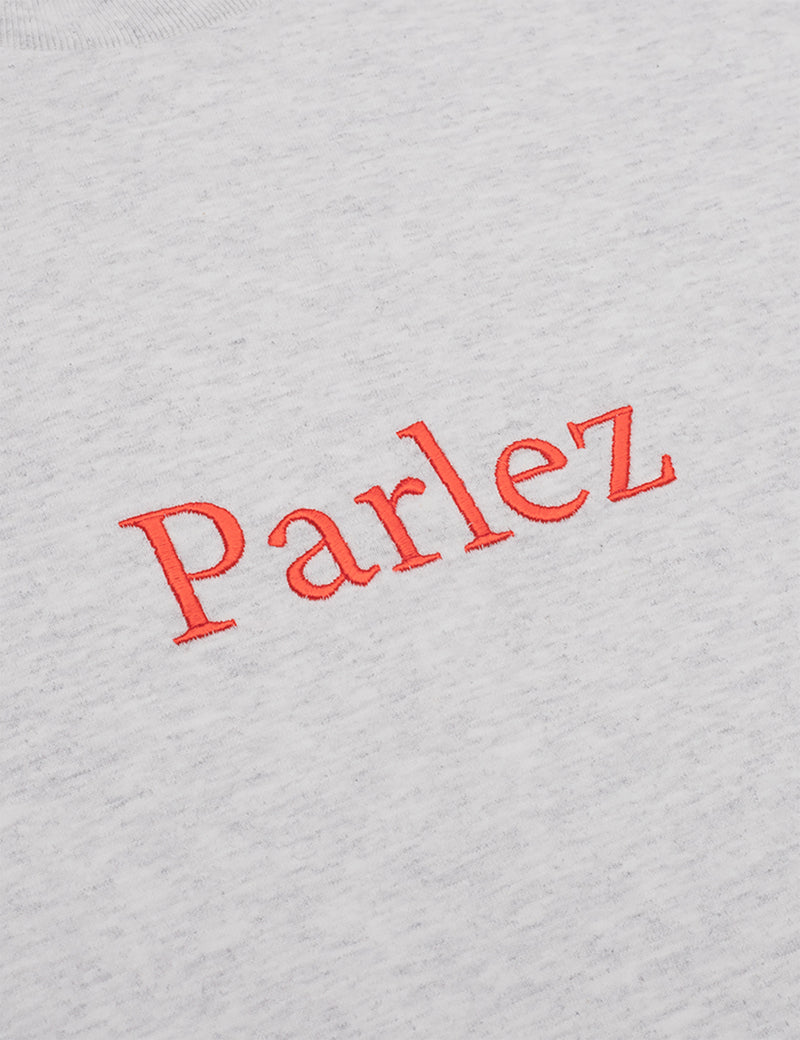 Parlez Skutsje T-Shirt - Grey Heather/Red