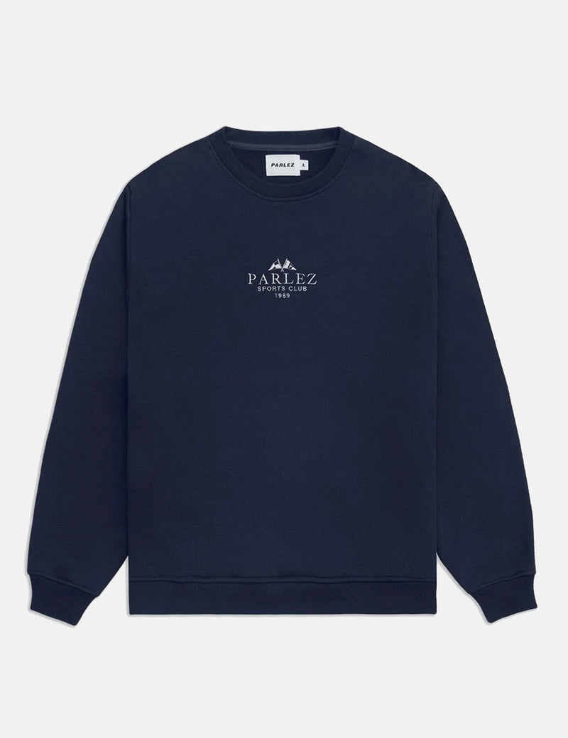 Parlez Sports Club Sweatshirt - Navy Blue