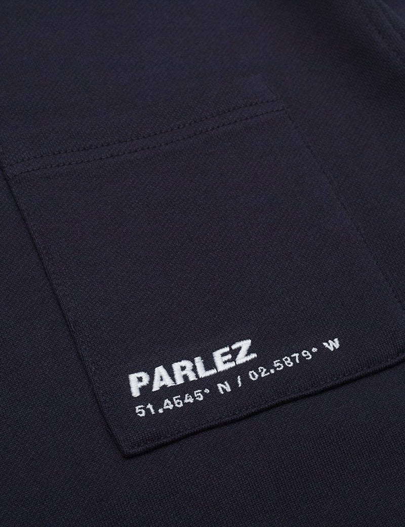 Parlez Halcyon Crew Sweatshirt - Navy Blue