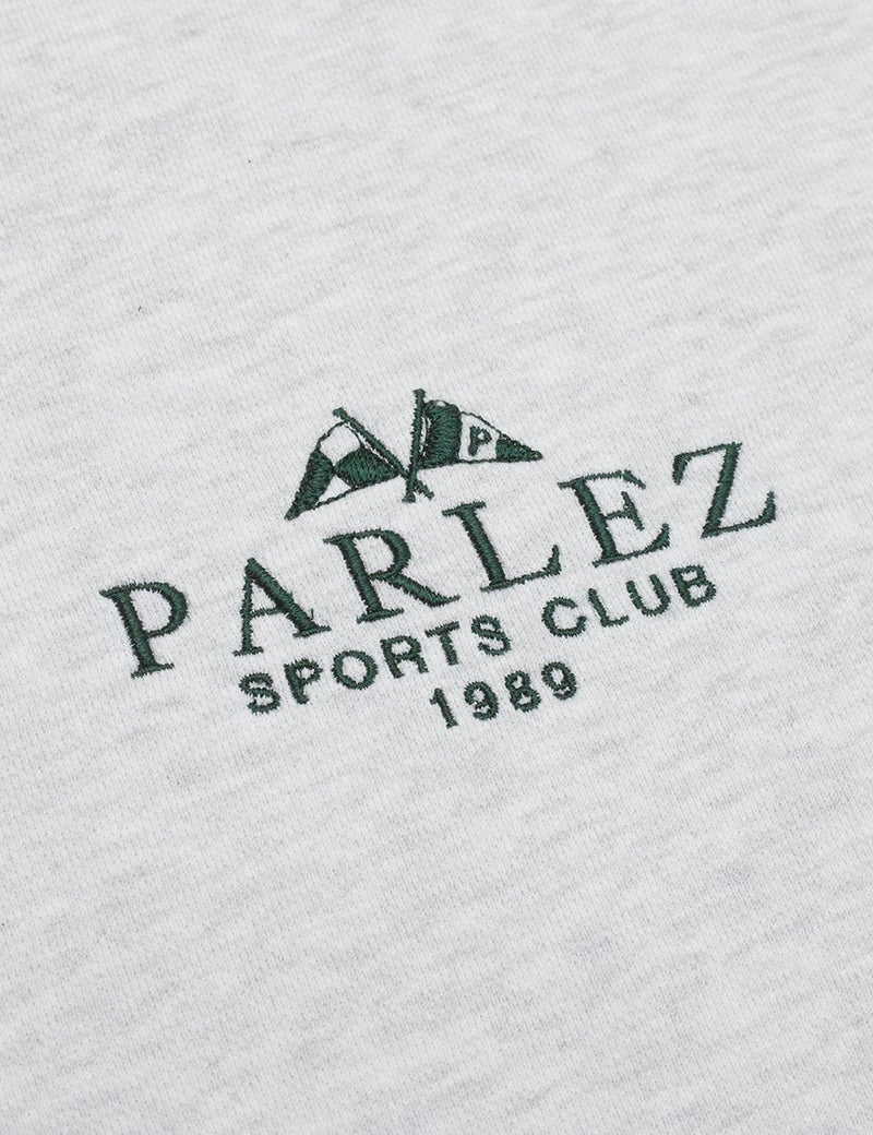 Parlez Sports Club Hooded Sweatshirt - Grey Heather