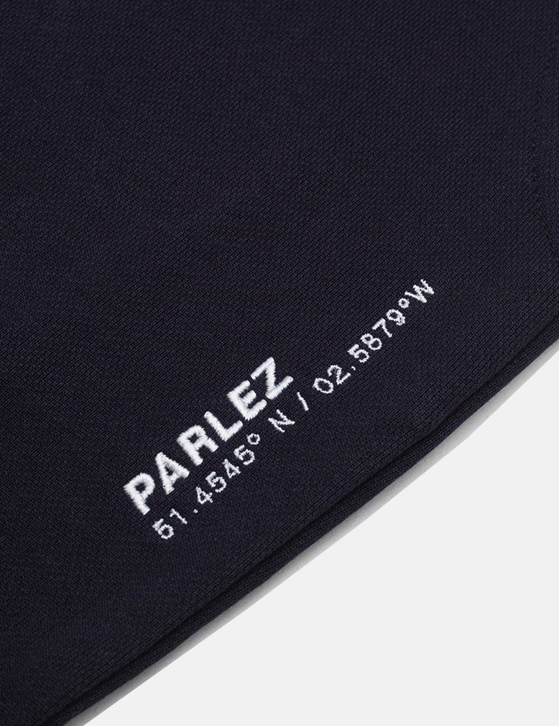 Parlezハルシオンスウェットパンツ-ネイビーブルー
