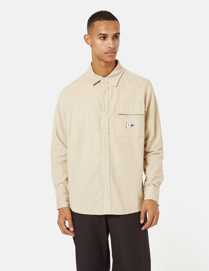 Parlez Sargasse Cord Shirt - Ecru