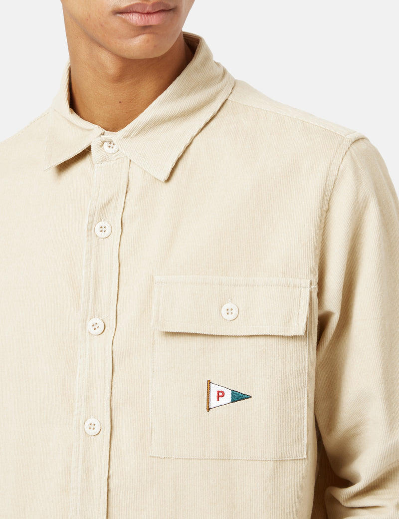 Parlez Sargasse Cord Shirt - Ecru