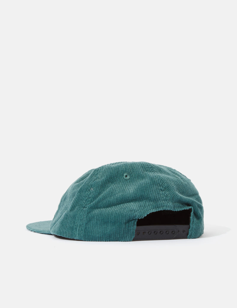 Parlez Flag Cord 6-Panel Cap - Deep Teal Green