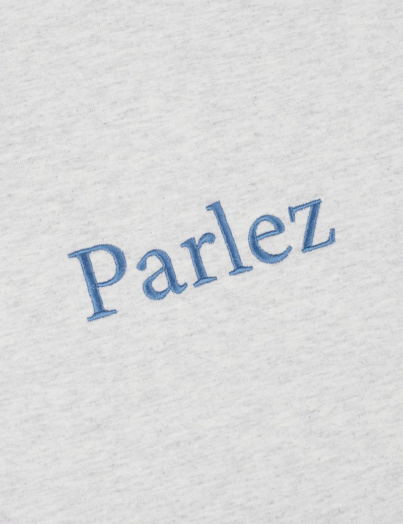 Parlez SkutsjeTシャツ-グレーヘザー/ブルー