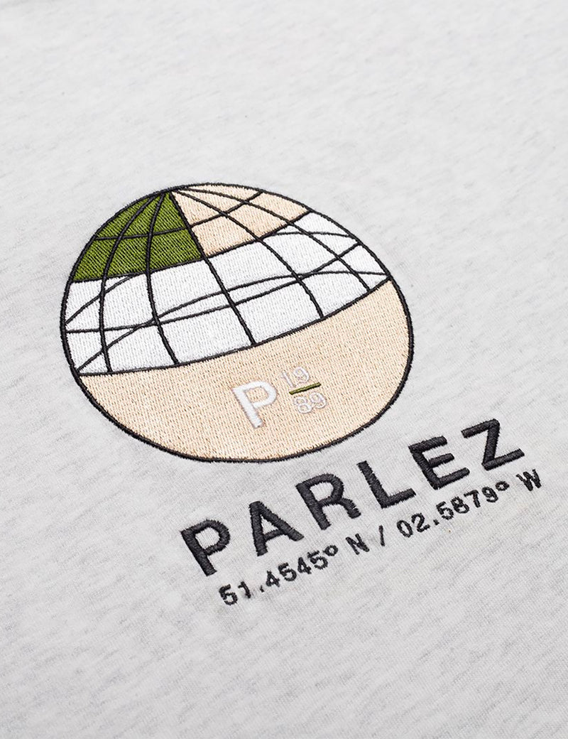 Parlez Behaim 유기농 티셔츠-그레이 헤더