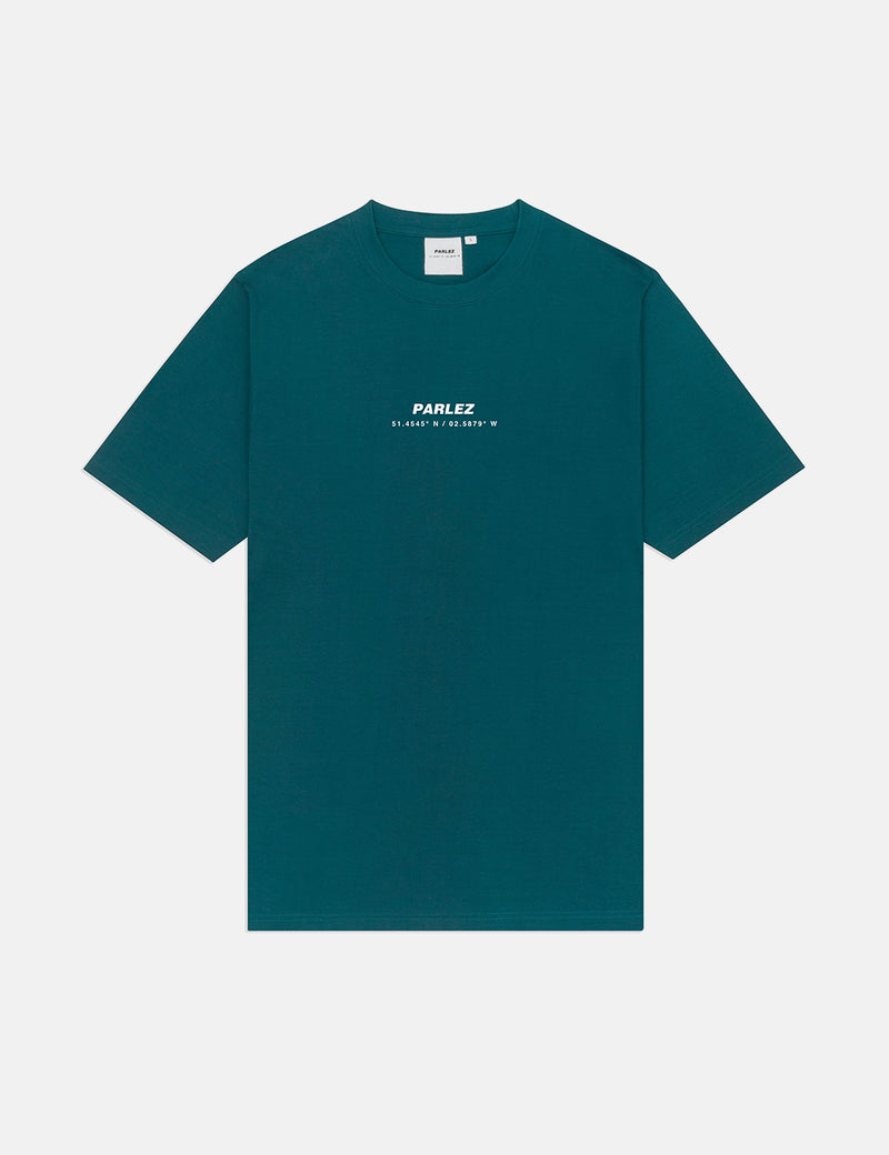 ParlezカッターTシャツ-アクアグリーン
