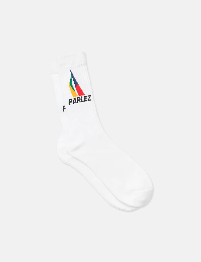 Parlez Run Sock - White