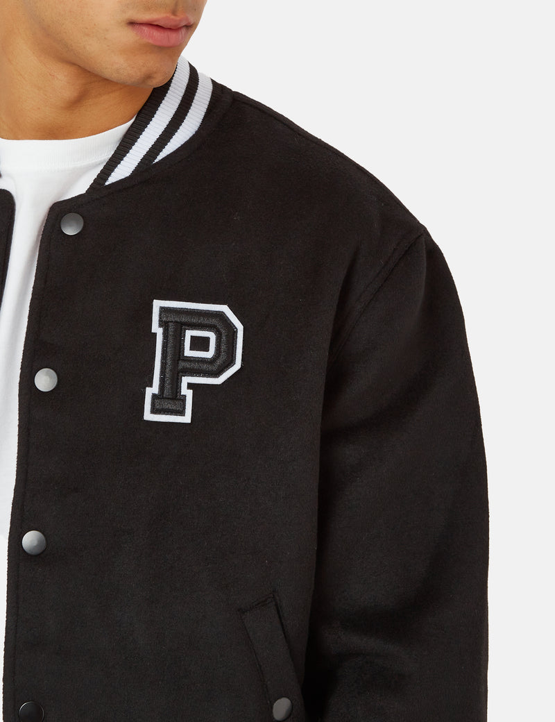 Parlez Bay Bomber College Jacket - Black