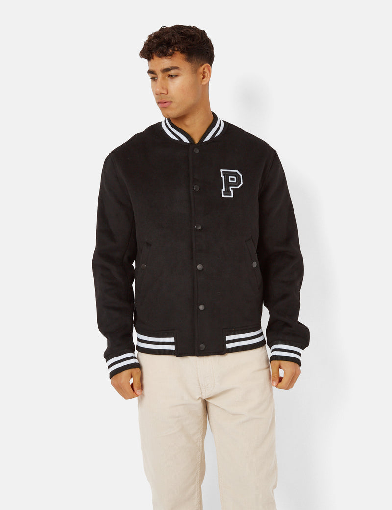 Parlez Bay Bomber College Jacket - Black