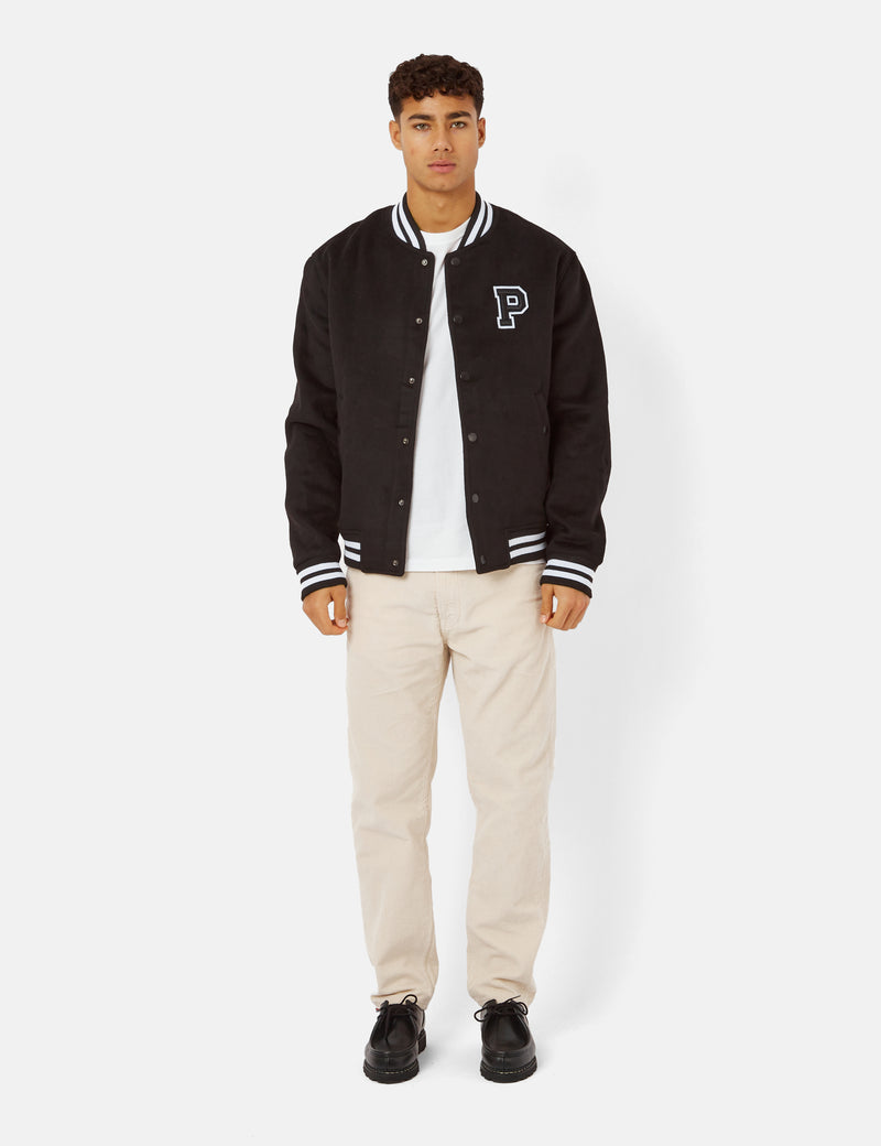 Parlez Bay Bomber College Jacket - Black