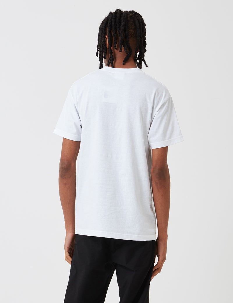 Parlez Edgar T-Shirt - White/Turquoise