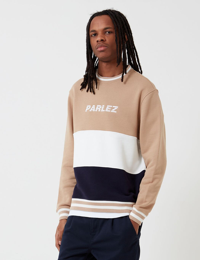 Parlez Abeking Crew Sweatshirt - Sand
