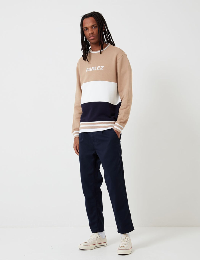 Parlez Abeking Crew Sweatshirt - Sand