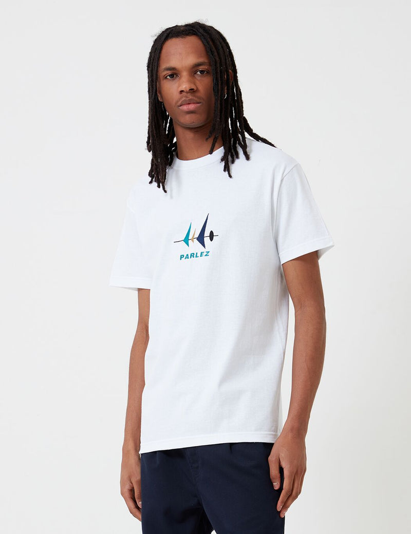 T-Shirt Parlez Carlson - Blanc