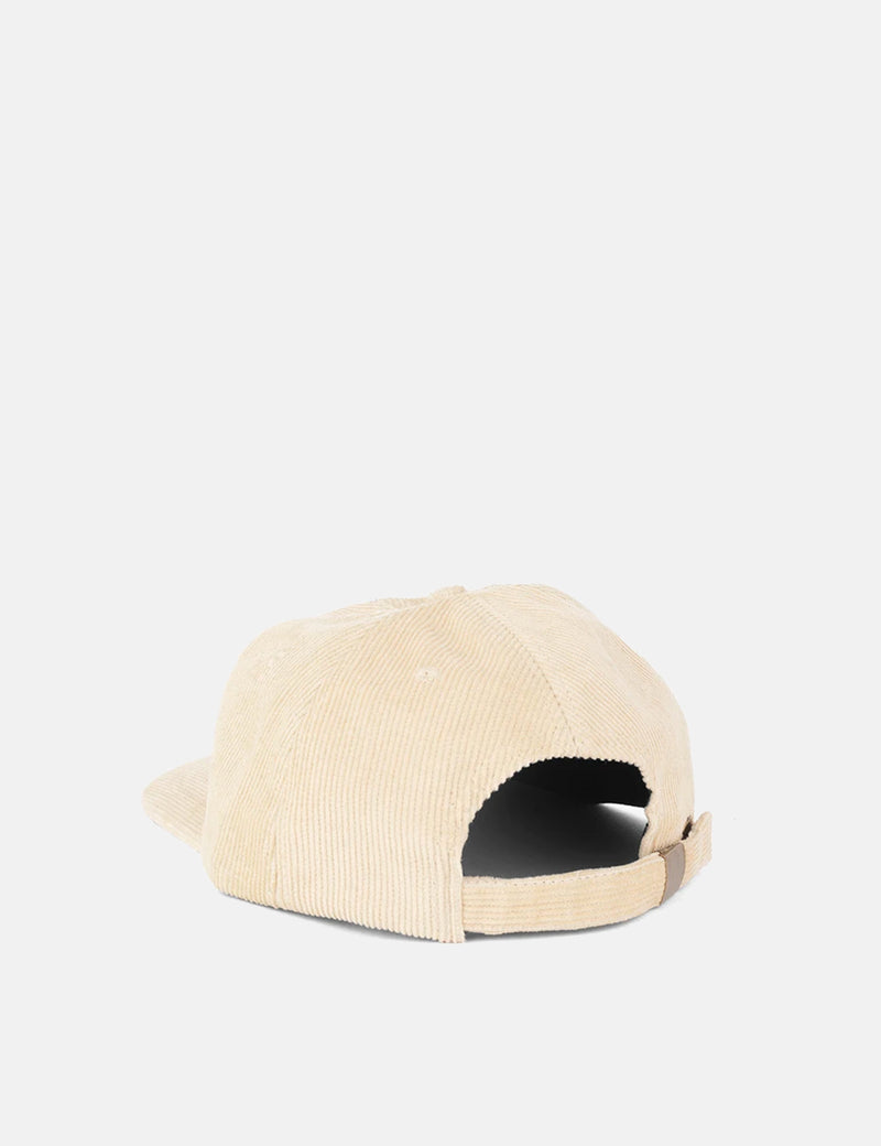 Parlez Pennant Corduroy Cap (6 Panel) - Beige