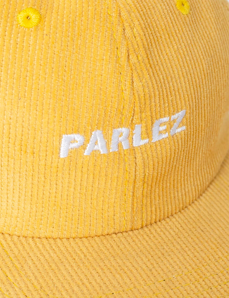 Parlez Ladsun Corduroy Cap (6 Panel) - Yellow