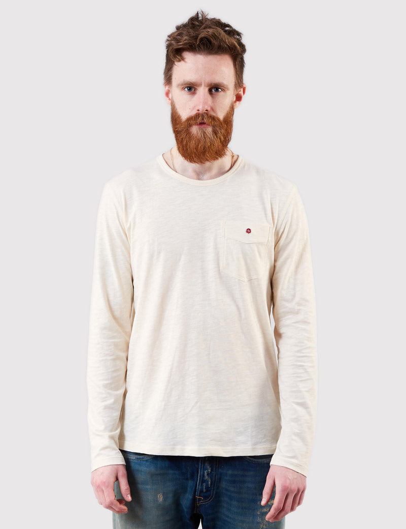 Human Scales Paul Long Sleeve Pocket Jersey - Ecru