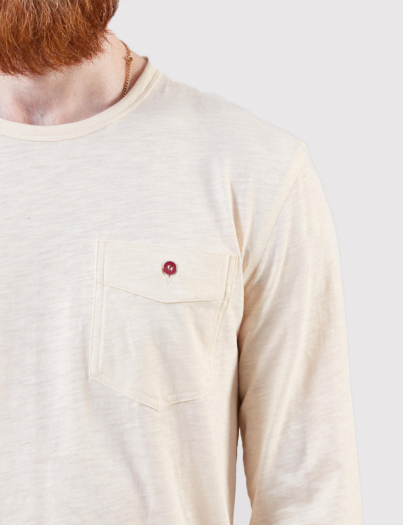 Human Scales Paul Long Sleeve Pocket Jersey - Ecru